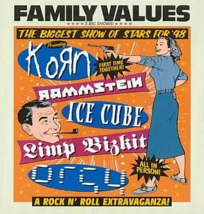 FAMILY VALUES TOUR by Korn, Ice Cube, Limp Bizkit cover