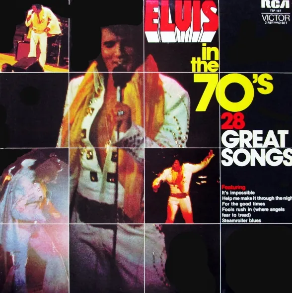 Elvis In The 70's: 28 Great Songs by Elvis Presley cover