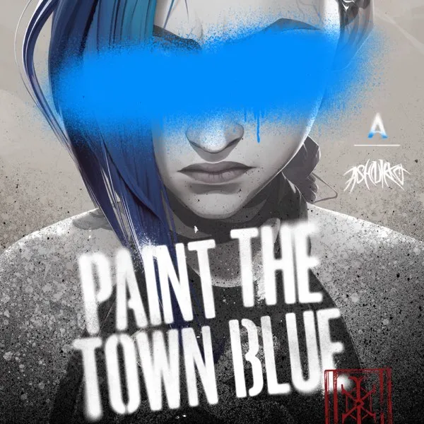 Paint The Town Blue by Ashnikko cover