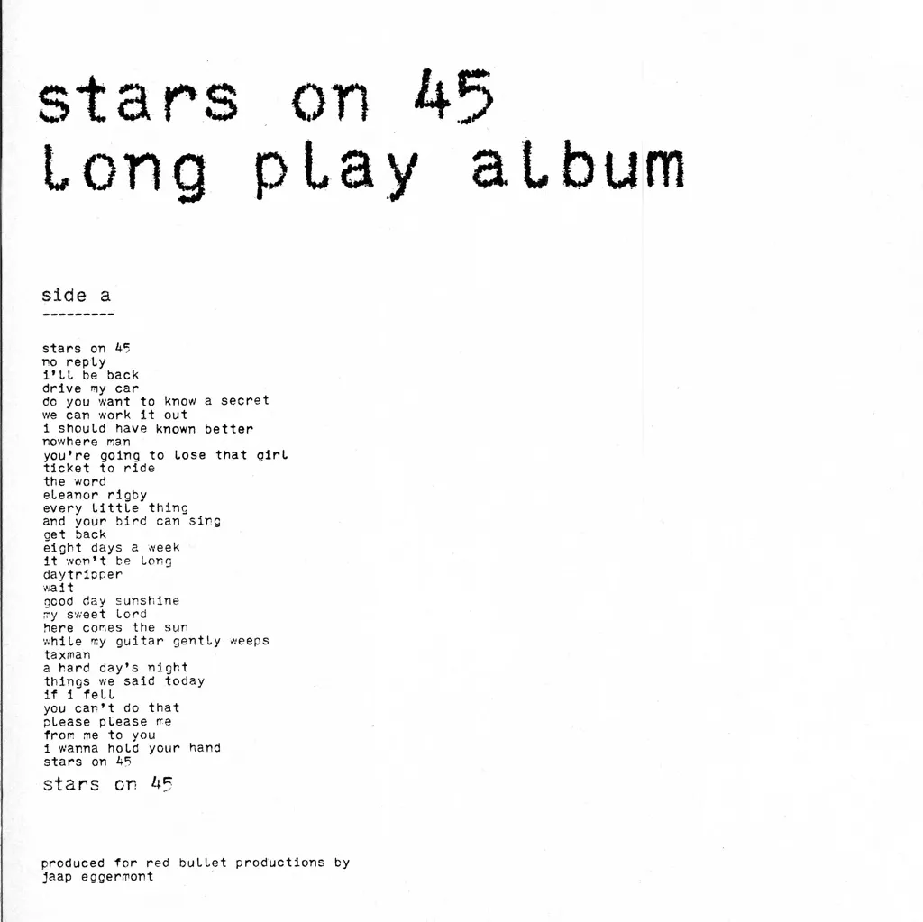 Stars On Long Play by Stars On 45 cover