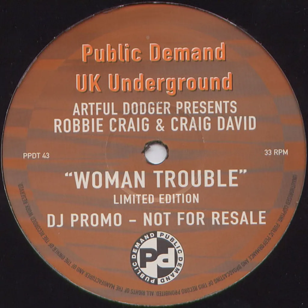 WOMAN TROUBLE by Artful Dodger and & cover