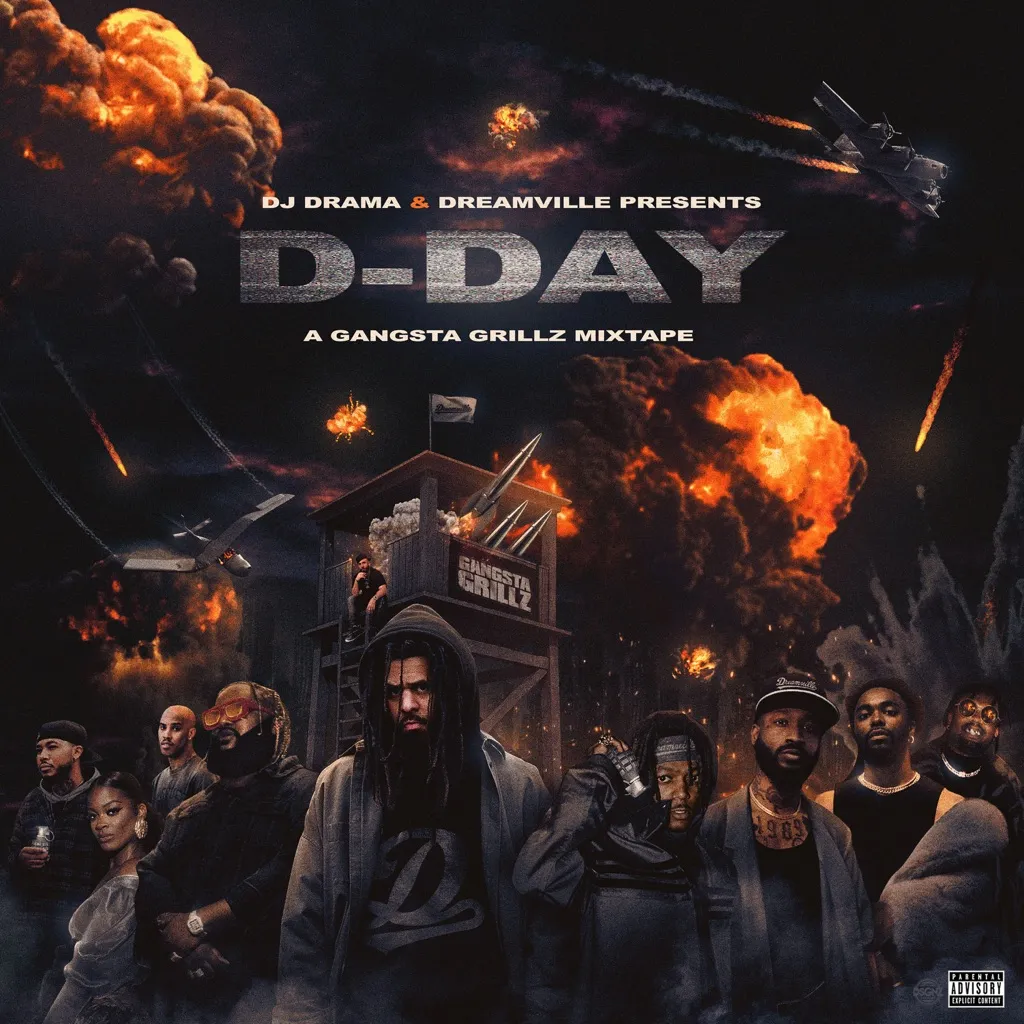 D-Day: A Gangsta Grillz Mixtape by Dreamville And J. Cole cover