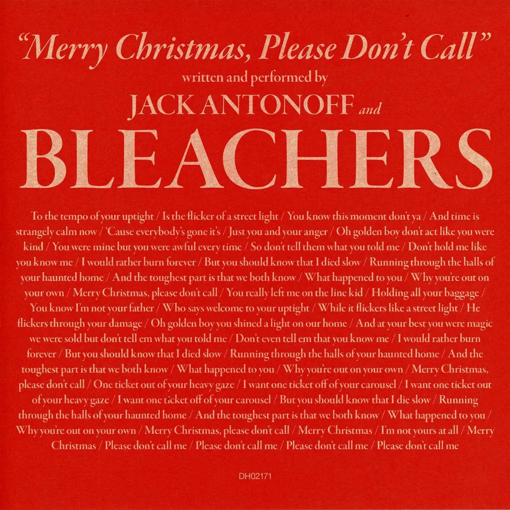 Merry Christmas, Please Don't Call by Bleachers cover