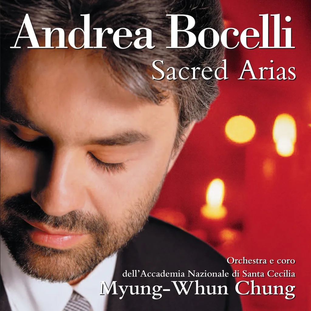 SACRED ARIAS by Andrea Bocelli cover