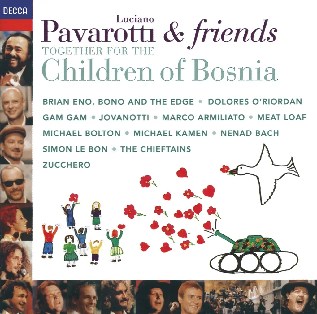 Together For The Children Of Bosnia by Pavarotti & Friends cover