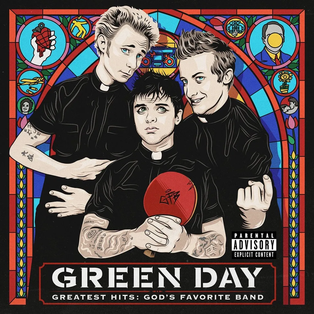 Greatest Hits: God's Favorite Band by Green Day cover