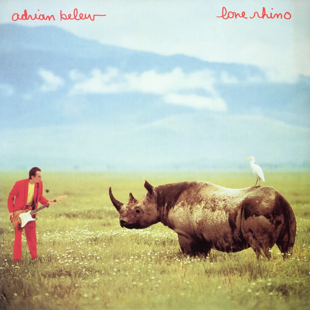 The Lone Rhino by Adrian Belew cover