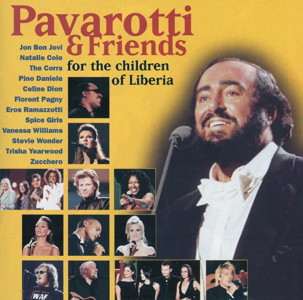 FOR THE CHILDREN OF LIBERIA by Pavarotti & Friends cover