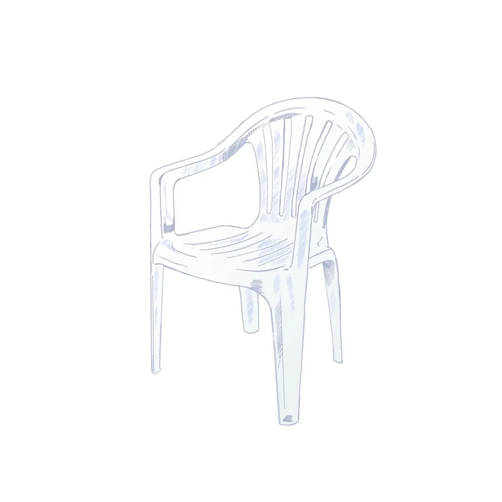 Plastic White Chairs by DARTZ cover
