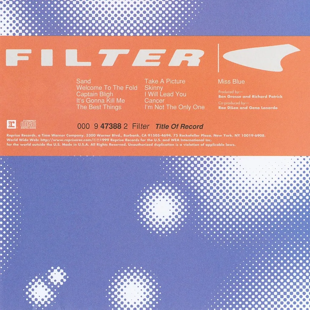 TITLE OF RECORD by Filter cover