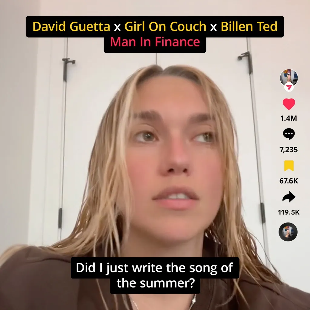 Man In Finance by David Guetta, Girl On Couch And Billen Ted cover