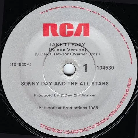 Take It Easy by Sonny Day cover